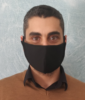 EK01.100 Μάσκα προστασίας προσώπου επαναχρησιμοποιούμενη Ελληνικής ραφής - κατασκευής